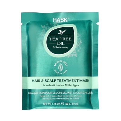 HASK HASK Tea Tree Oil & Rosemary Hair And Scalp Treatment Mask 50ml