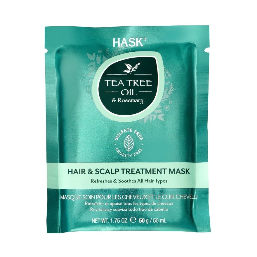 HASK Tea Tree Oil & Rosemary Hair And Scalp Treatment Mask 50ml