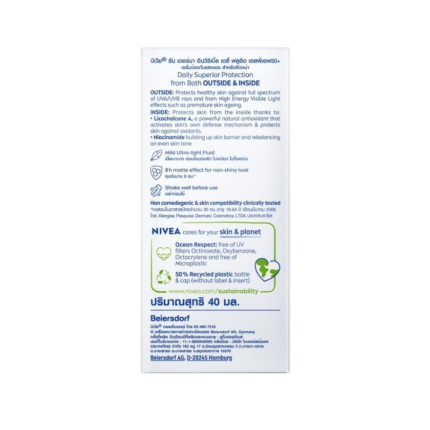NIVEA UV Face Specialist Blemish Control + Niacinamide 40ml