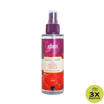 GLAMWORKS GLAMWORKS Black Cherry And Berries Merlot Fine Fragrance Mist 150ml
