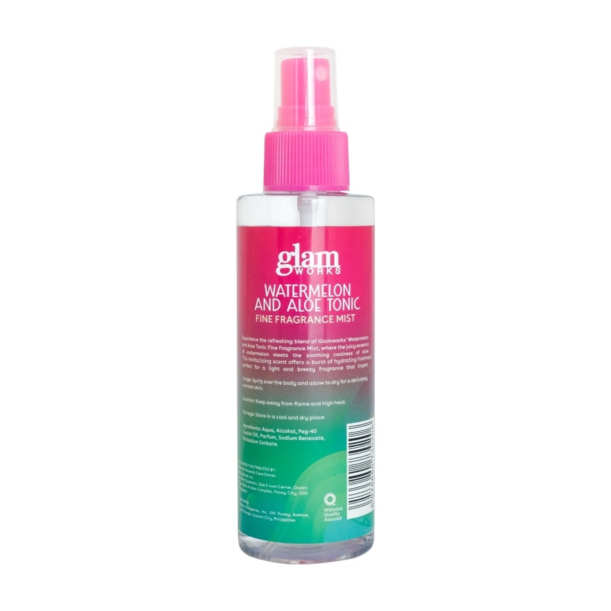 GLAMWORKS Watermelon and Aloe Tonic Fine Fragrance Mist 150ml