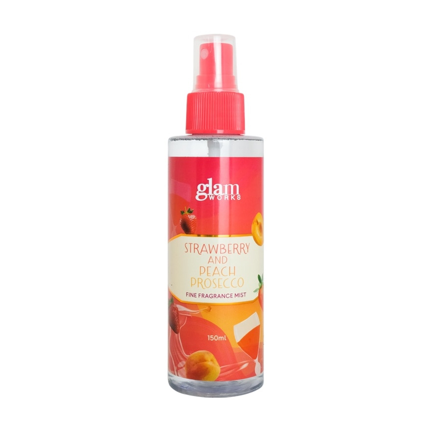 GLAMWORKS Strawberry and Peach Prosecco Fine Fragrance Mist 150ml