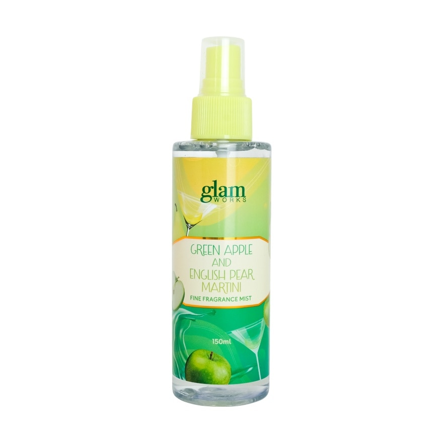 GLAMWORKS Green Apple and English Pear Martini Fine Fragrance Mist 150ml