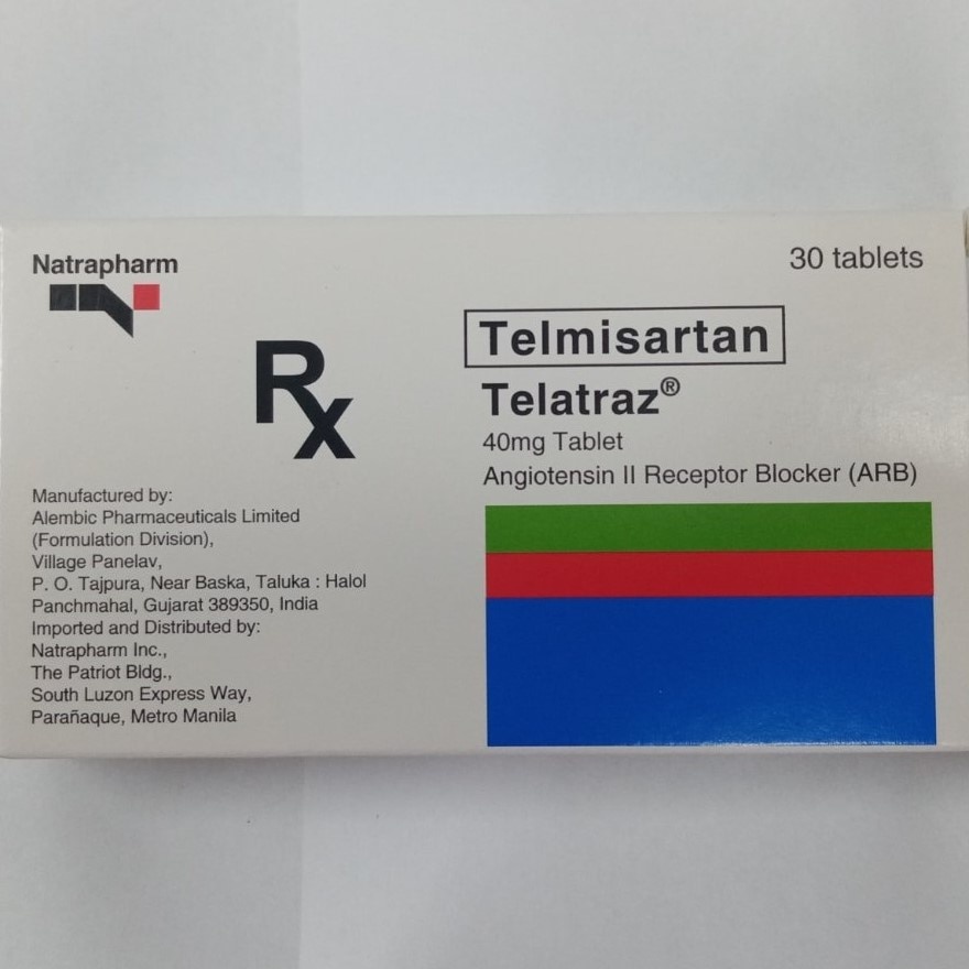 TELATRAZ Telmisartan 40mg (Sold Per Piece) [PRESCRIPTION REQUIRED]
