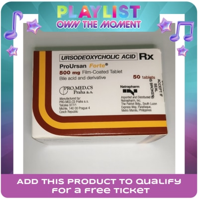 PROURSAN - PROURSAN Ursodeoxycholic Acid Forte 500mg Film-Coated Tablet Sold Per Piece [PRESCRIPTION REQUIRED]