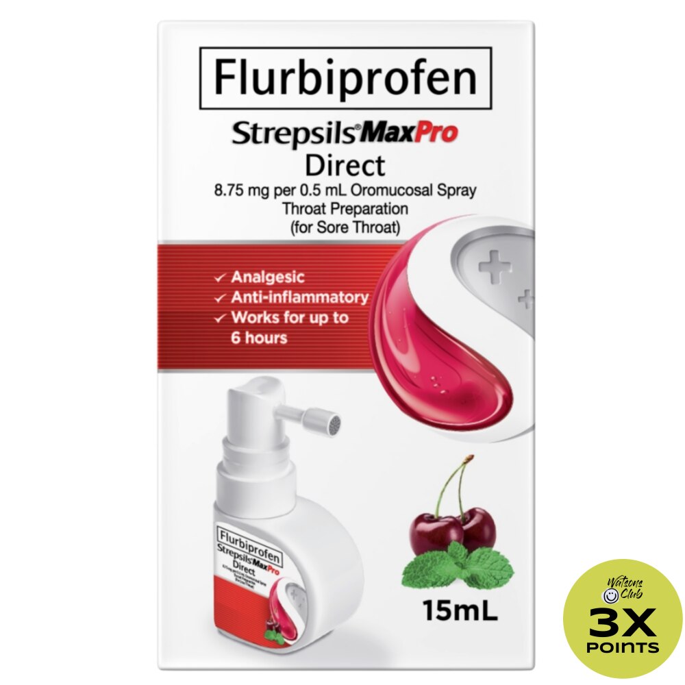 STREPSILS MaxPro Direct Spray For Sore Throat 15ml