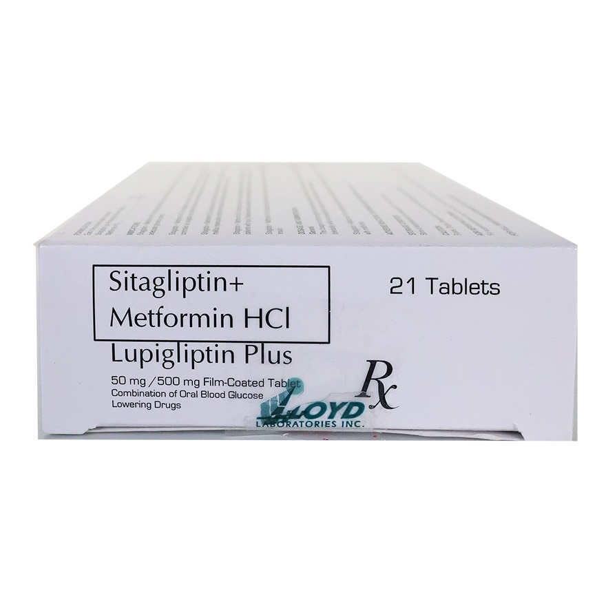 LUPIGLIPTIN Plus Sitagliptin + Metformin HCI 50mg/500mg Film-Coated Tablet (Sold Per Piece) [PRESCRIPTION REQUIRED] image