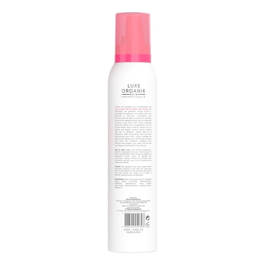 LUXE ORGANIX Curl and Define Volumizing Hair Mousse 250ml