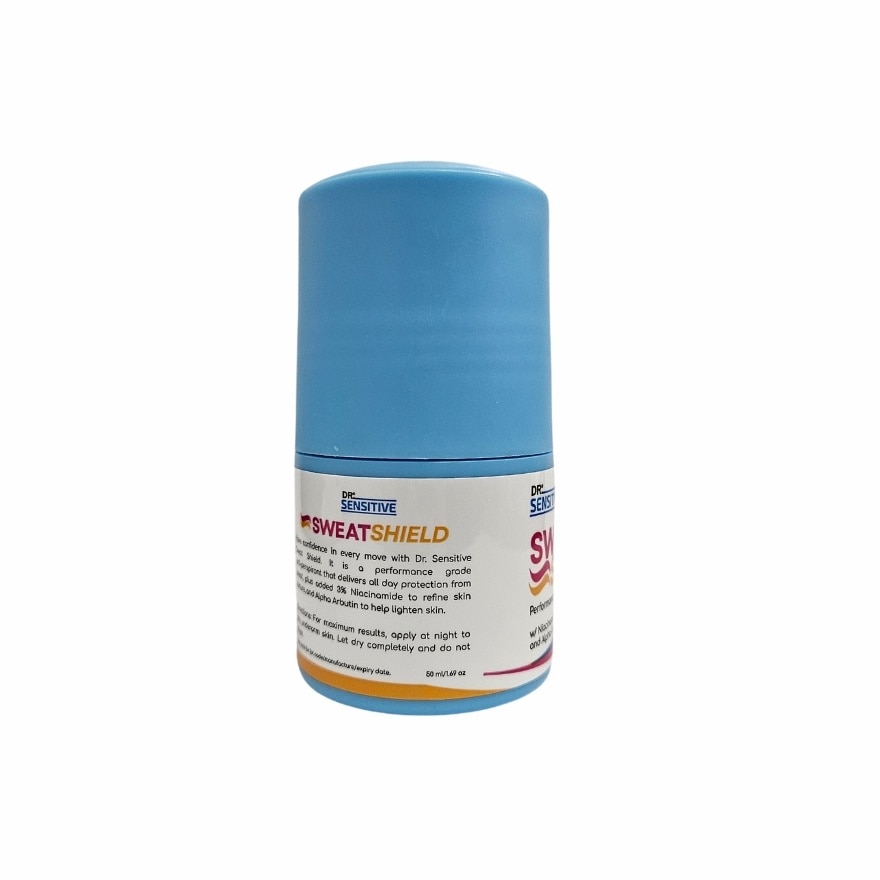 DR SENSITIVE Sweat Shield Antiperspirant Deo Roll On 50ml