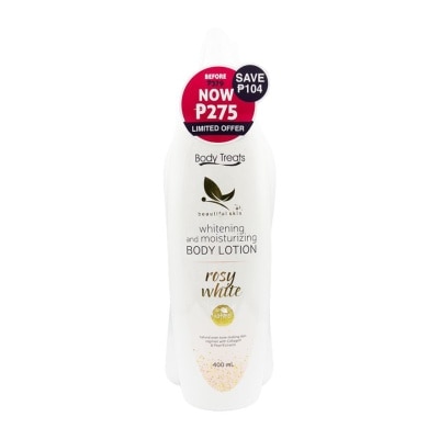 BODY TREATS BODY TREATS Whitening & Moisturizing Body Lotion Rosy White 1L + 400ml Bundle