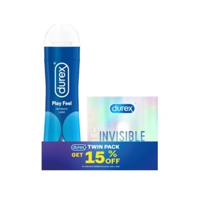 DUREX DUREX Play Feel 50ml and Invisible 3s Bundle