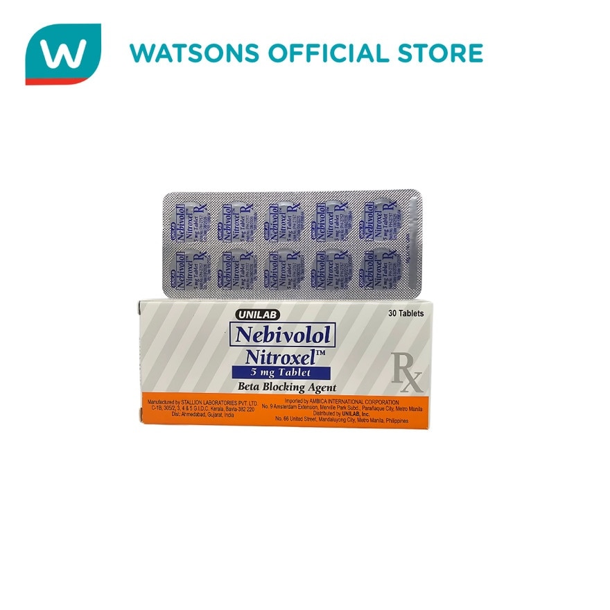 NITROXEL Nevibolol 5mg Tablet 30s [PRESCRIPTION REQUIRED]