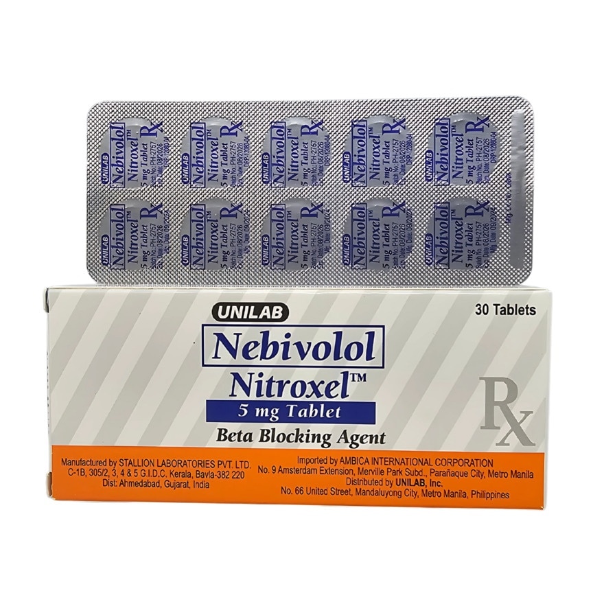 NITROXEL Nevibolol 5mg Tablet 30s [PRESCRIPTION REQUIRED]