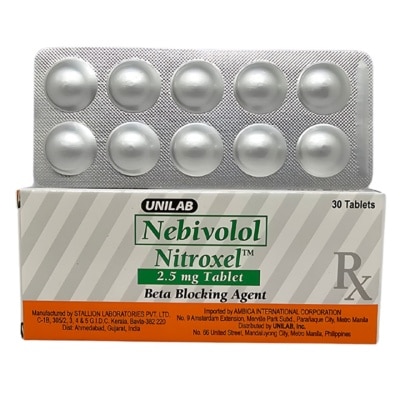 NITROXEL NITROXEL Nebivolol 2.5mg Tablet (Sold Per Piece) [PRESCRIPTION REQUIRED]