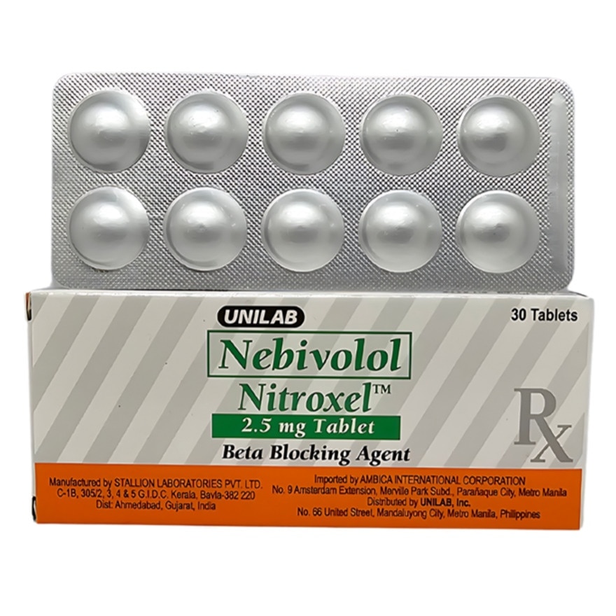 NITROXEL Nebivolol 2.5mg Tablet (Sold Per Piece) [PRESCRIPTION REQUIRED]