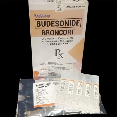 BRONCORT BRONCORT Budesonide 250mcg/ml 2ml x 25 ampoules [PRESCRIPTION REQUIRED]