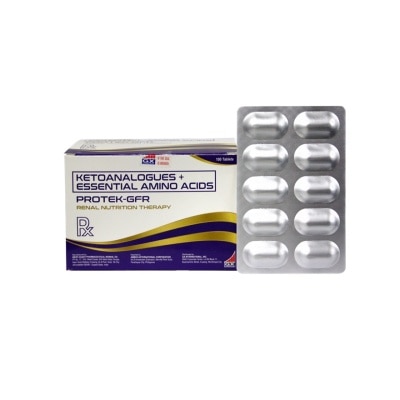 PROTEK GFR PROTEK GFR Ketoanalogues + Essential Amino Acids 630mg Film-coated Tablet (Sold Per Piece) [PRESCRIPTION REQUIRED]