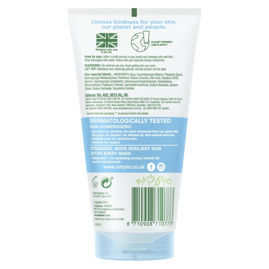 SIMPLE Micellar Gel Wash Water Boost 150ml