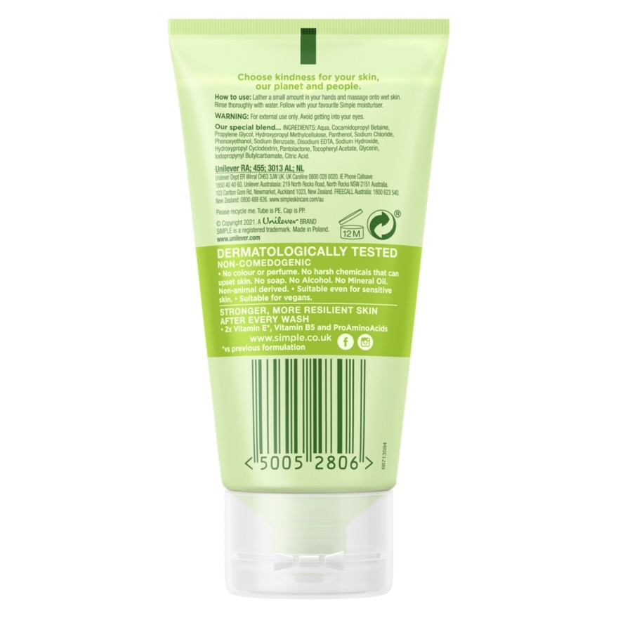 SIMPLE Refreshing Facial Wash 50ml
