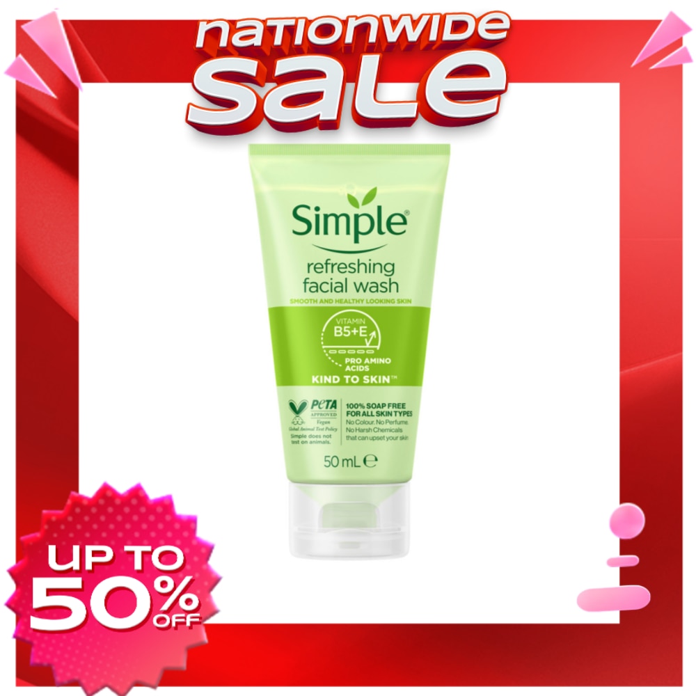SIMPLE Refreshing Facial Wash 50ml