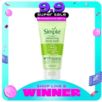 SIMPLE - SIMPLE Refreshing Facial Wash 50ml image