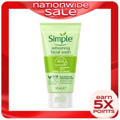 SIMPLE SIMPLE Refreshing Facial Wash 50ml