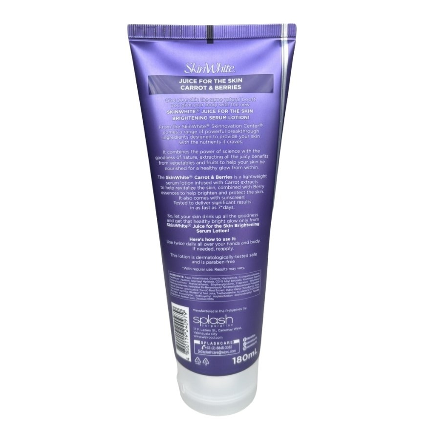 SKINWHITE Brightening Serum Lotion Carrot And Berries 180ml