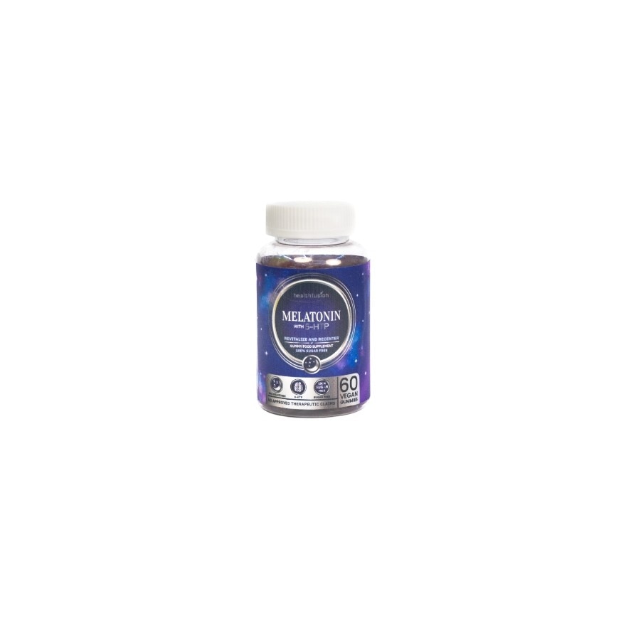 HEALTH FUSION Melatonin With 5-HTP Gummy Food Supplement 60's