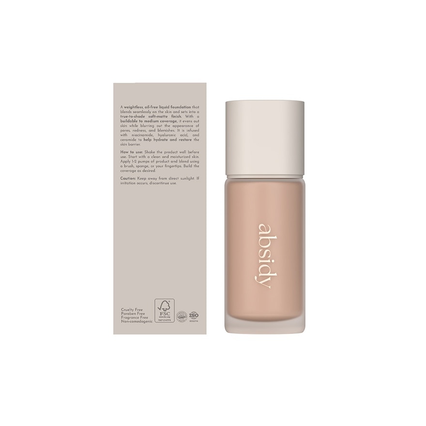 ABSIDY Beauty Base Weightless Touch Foundation 0N 30ml