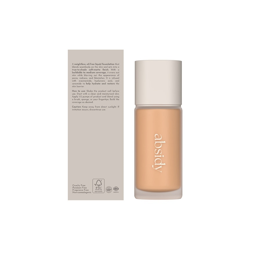 ABSIDY Beauty Base Weightless Touch Foundation 1.5W 30ml