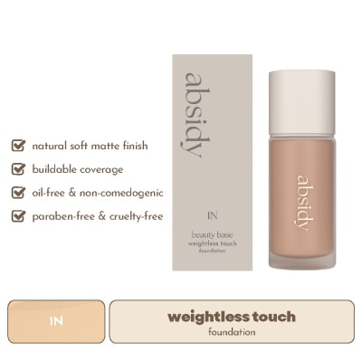 ABSIDY - ABSIDY Beauty Base Weightless Touch Foundation 1N 30ml