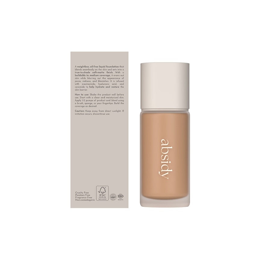 ABSIDY Beauty Base Weightless Touch Foundation 2NW 30ml