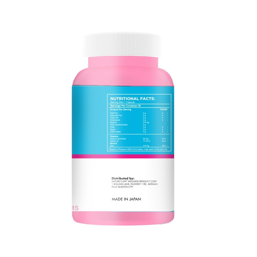 MIRACLE WHITE Pure Glow Gluta-Collagen 30 Capsules