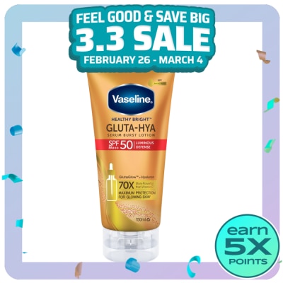 VASELINE VASELINE Gluta-Hya Luminous Defense SPF50 PA+++ 150ml