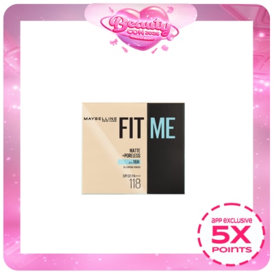 MAYBELLINE - MAYBELLINE Fit Me Matte + Poreless Compact Powder SPF32 PA+++ 118