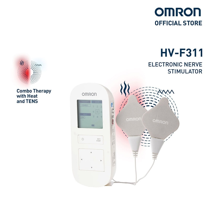 OMRON HV-F311 Heated Tens Massager - Electric Nerve Stimulator