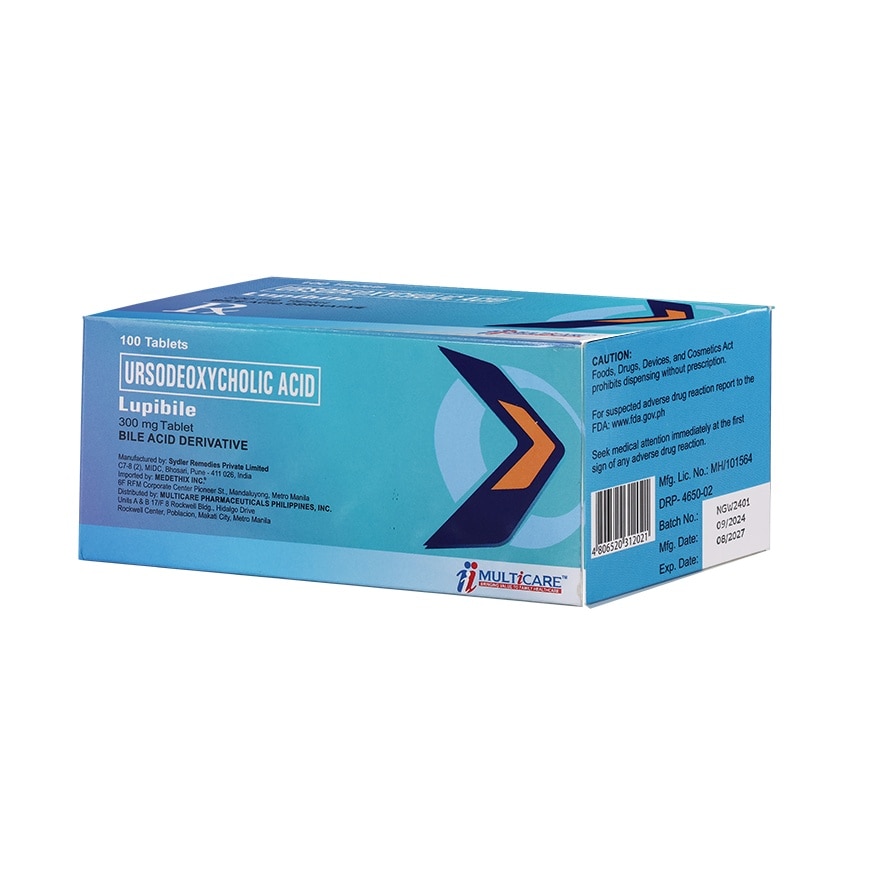 LUPIBILE Ursodeoxycholic Acid 300mg Tablet Sold Per Piece