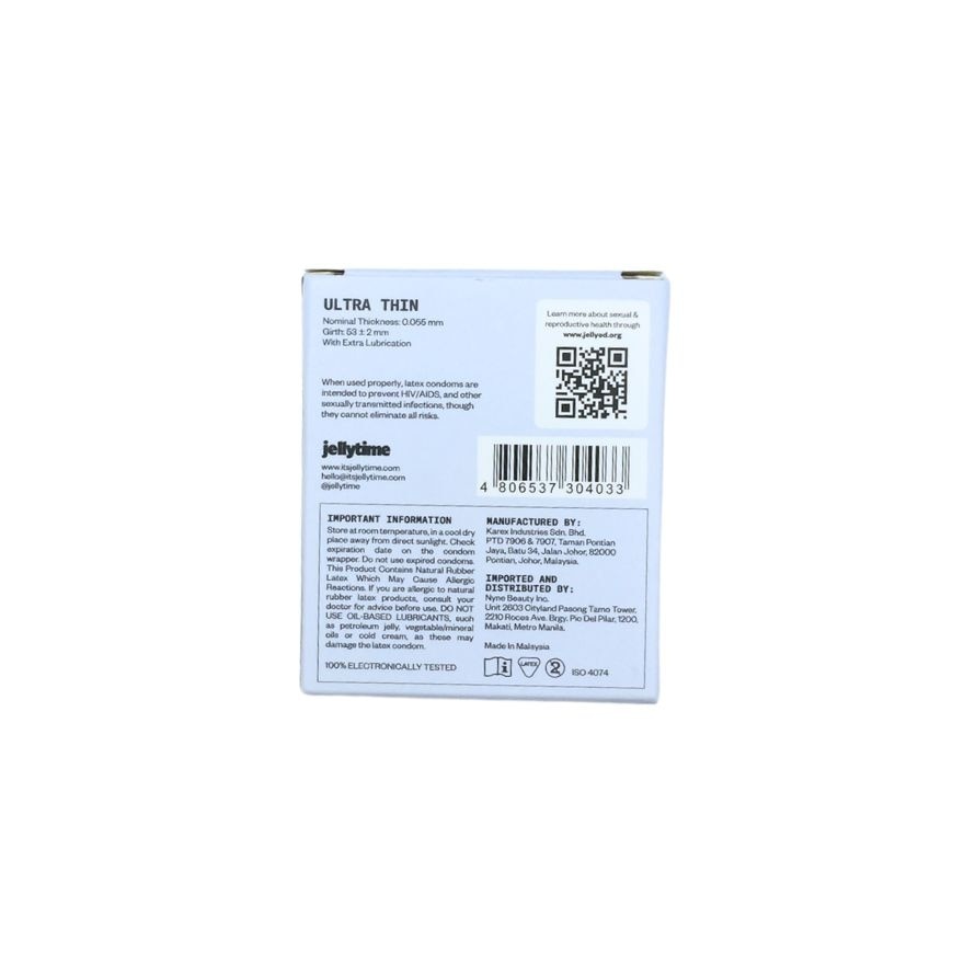 JELLYTIME Ultra-Thin Condoms Pack 3s