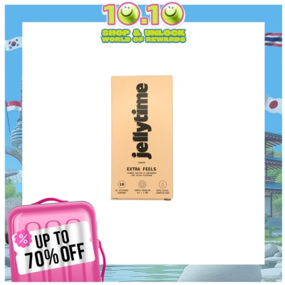 JELLY TIME JELLY TIME Extra Feels Condoms Ribbed, Dotted & Contoured 10s