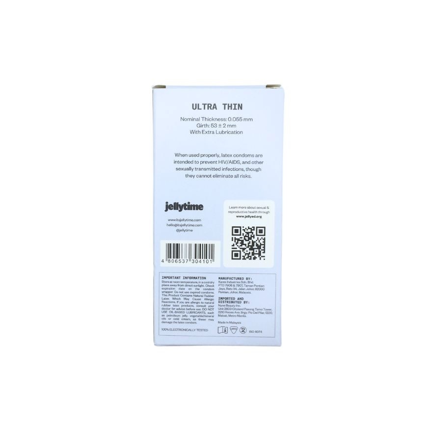 JELLYTIME Ultra-Thin Condoms Pack 10s