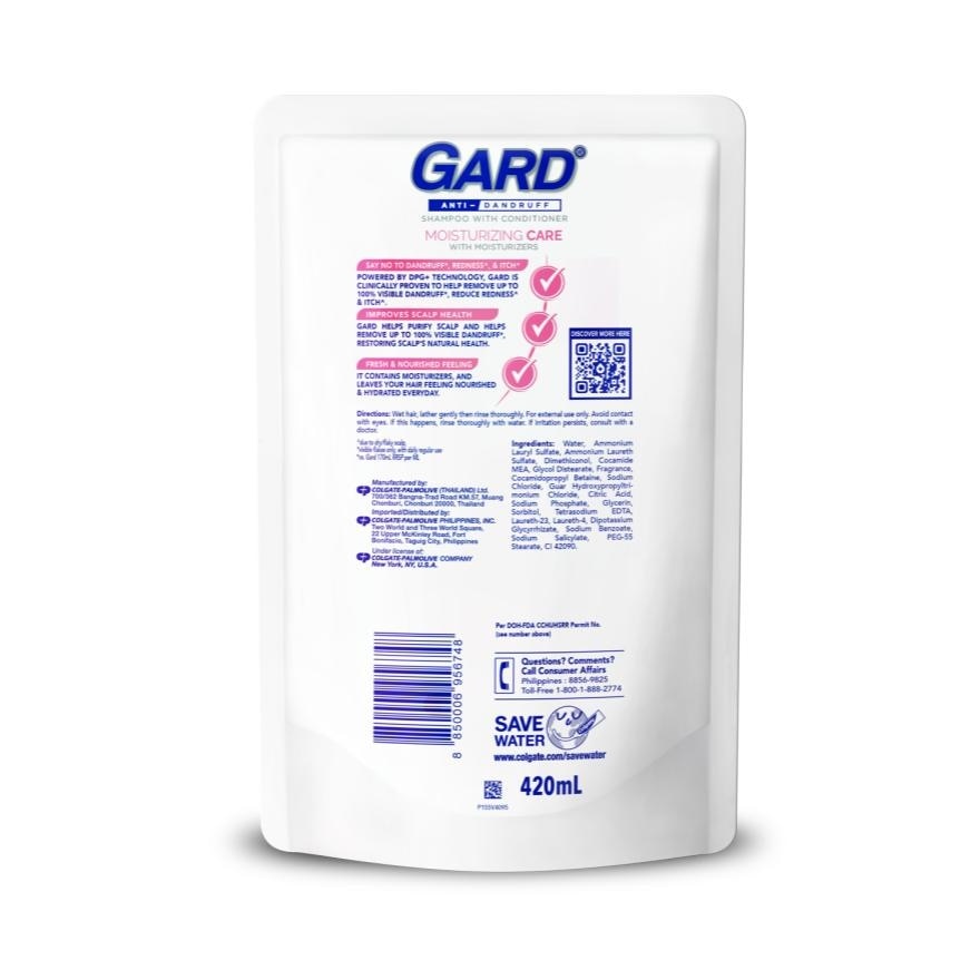 GARD Anti-Dandruff Moisturizing Care Shampoo With Conditioner Pack 420ml