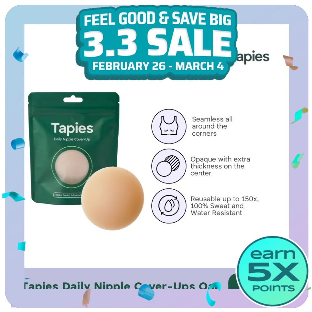 TAPIES Daily Nipple Cover Ups 10cm - Oat