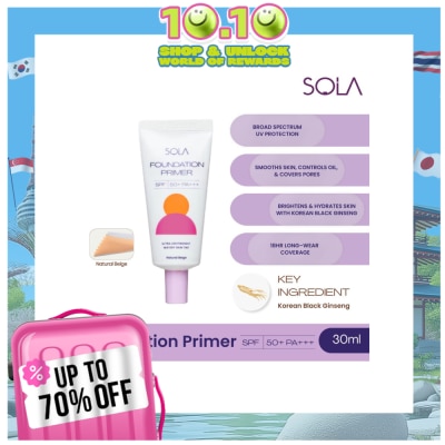 SOLA SOLA Foundation Primer SPF50+++ 30ml Natural Beige