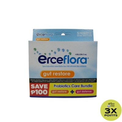 ERCEFLORA ERCEFLORA Gut Restore + Gut Defense Probiotics Care Bundle