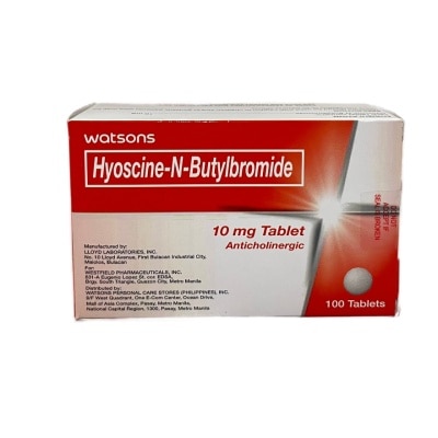 WATSONS GENERICS WATSONS GENERICS Hyoscine-N-Butylbromide 10mg Tablet Sold Per Piece (Expiry: Dec 2026)