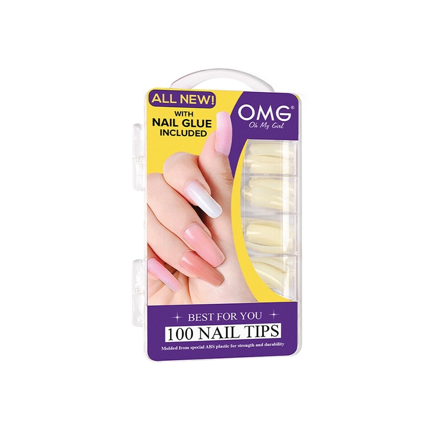 OMG Nail Tips with Nail Glue E01F100N