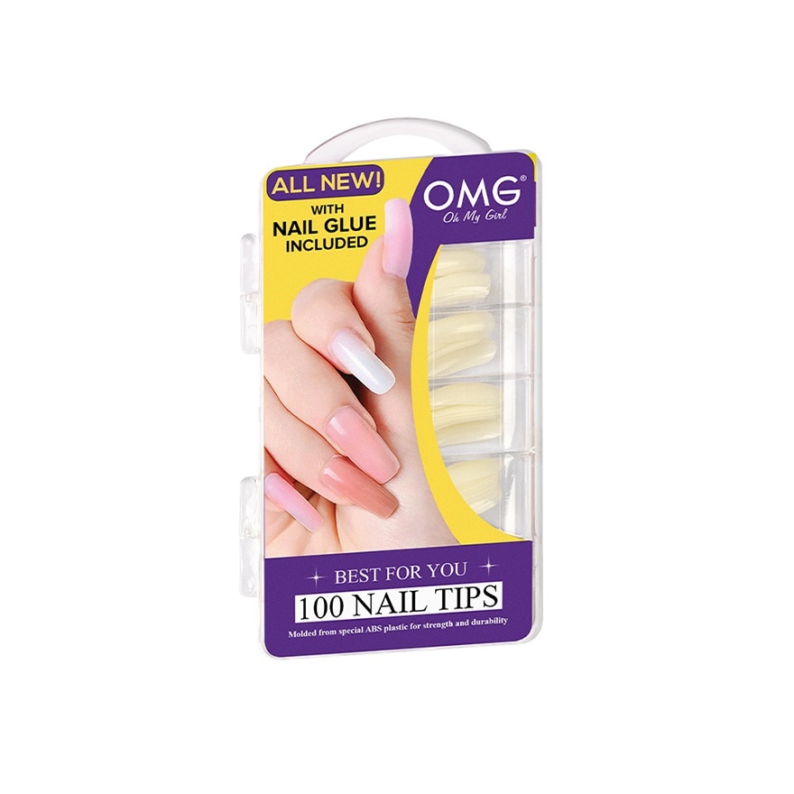 OMG Nail Tips with Nail Glue E37F100N