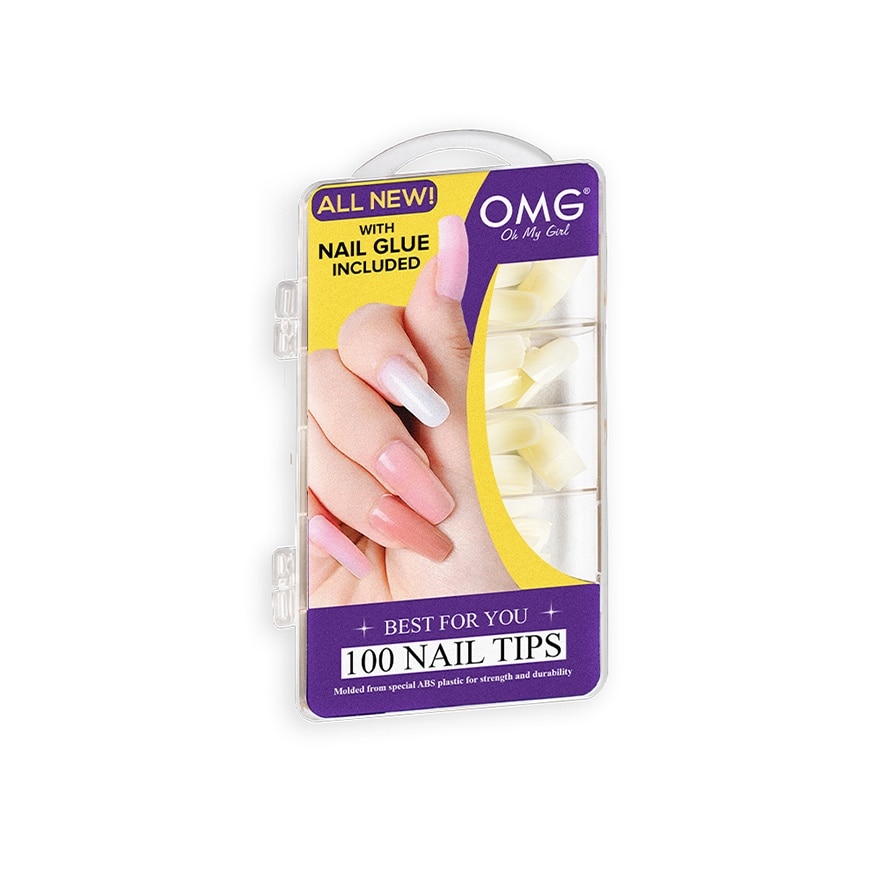 OMG Nail Tips with Nail Glue E44F100N