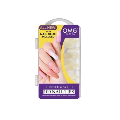 OMG OMG Nail Tips with Nail Glue E48F100N
