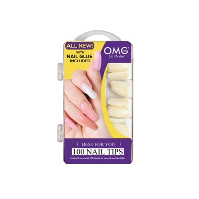 OMG OMG Nail Tips with Nail Glue E46F100N